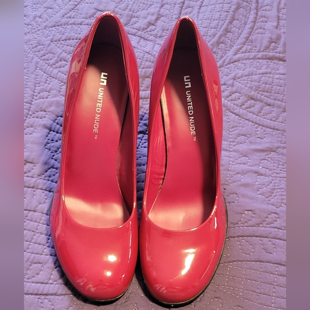 United Nude Red High Heels Classic Design
